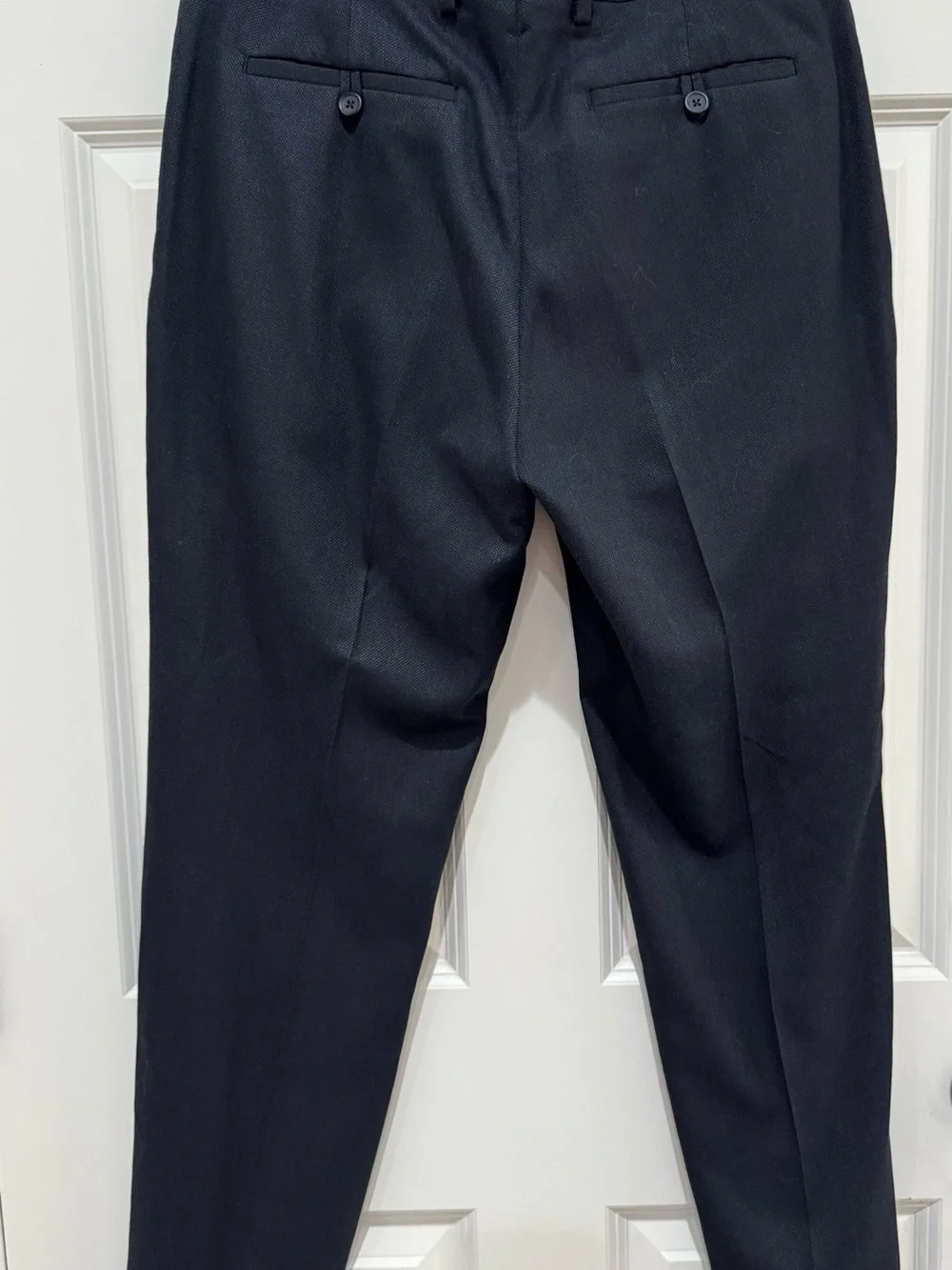 Banana Republic Men's Classic Black Dotted Dress Pants Size 33x30 Slim Fit